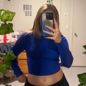 ZARA BLUE/PURPLE CROPPED SWEATER